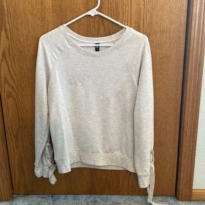 Cream colored active sweatshirt